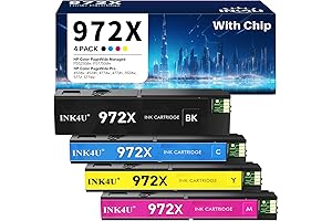 HP PageWide Pro MFP 477dw Printer with 972X Ink Cartridges