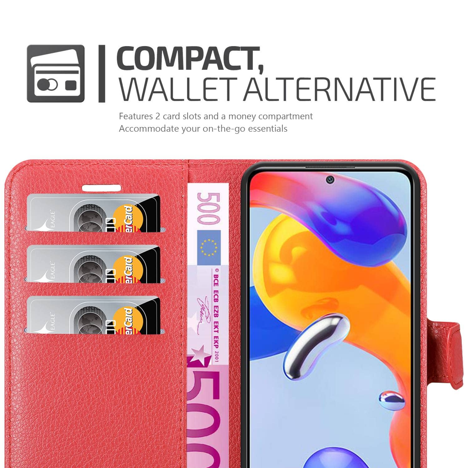 Cadorabo Custodia A Libro Per Xiaomi Redmi Note 11 Pro 4G/5G - Notte, Con Chiusura Magnetica E Porta Carte