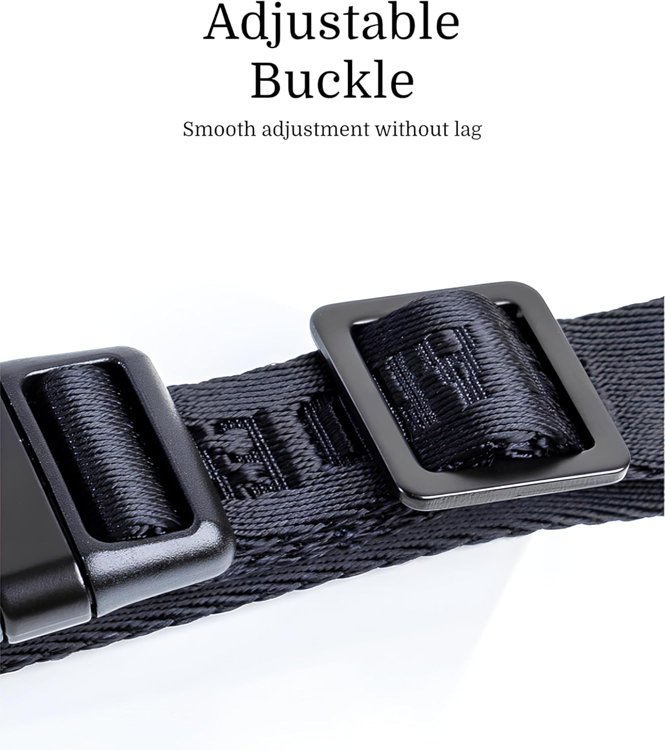 2026 New Edition, Fei & Eve Classic Dog Collar - Quick Release Metal Buckles | Fur-Safe | Premium 210D Nylon | 450LB Escape-Proof | Adjustable Fit | Medium (Black)
