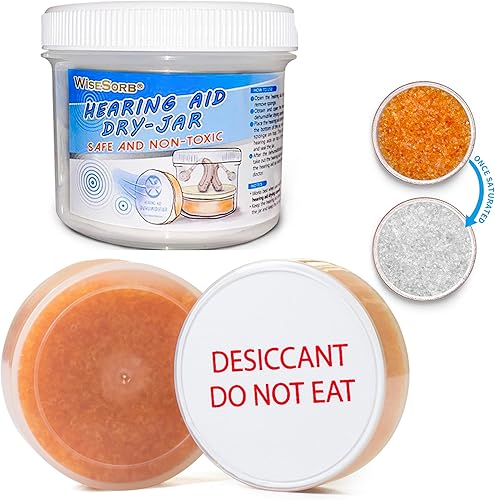 Wisesorb 2 piezas de secador de audífonos, cápsulas secadoras de audífonos ladrillos, accesorios para audífonos