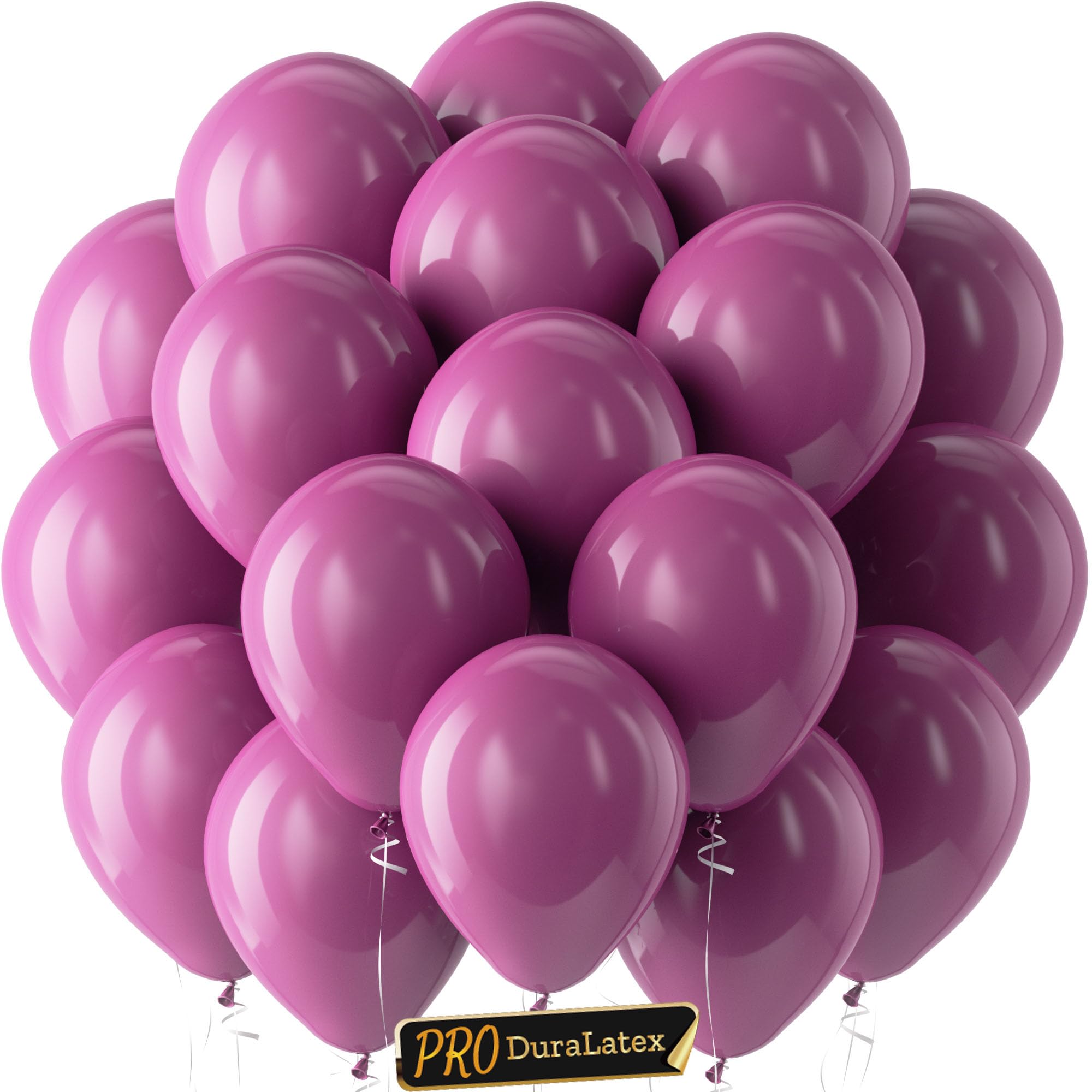 Bezente Pro Duralatex Dark Purple Extra-Thick Balloons 120 Pack 10 inch