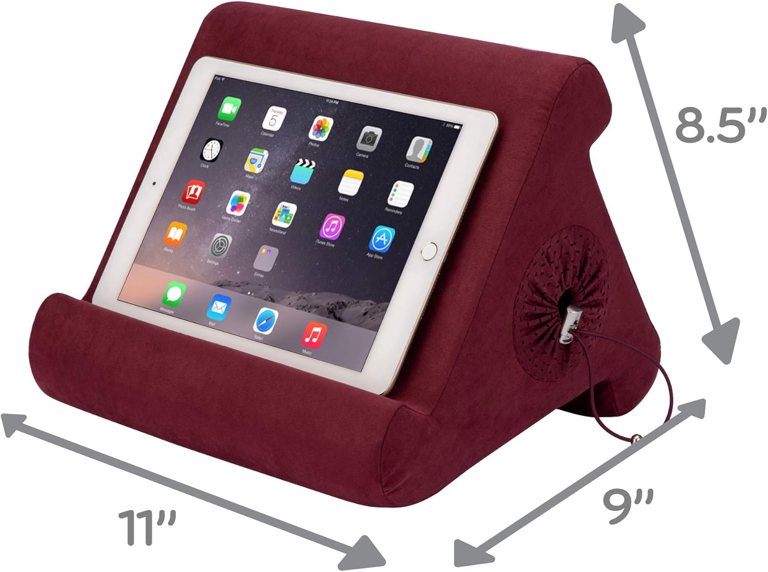 70% Off Everything Flippy iPad Tablet Stand with Cubby Storage and Multi-Angle Viewing for Home, Work & Travel. Our iPad and Tablet Holder Has Storage for Your All Your Personal Items. (Nebbiolo)