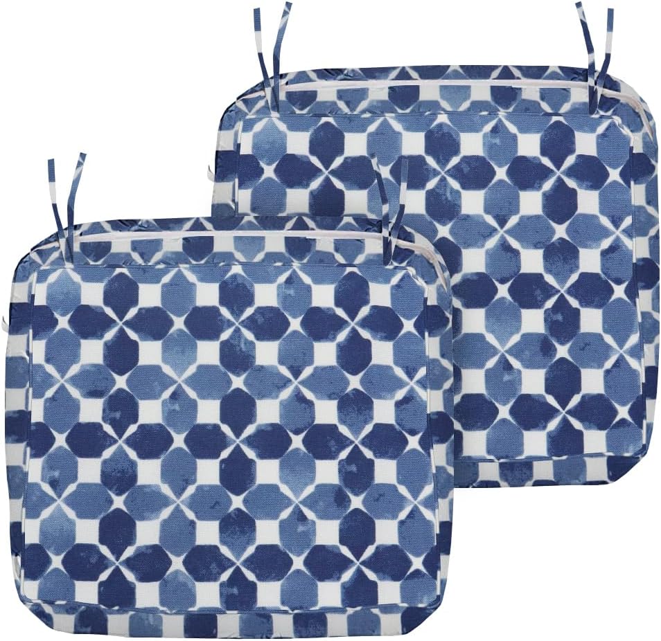 BELLRINO Outdoor Waterproof Patio Cushion Covers 24" X 22
