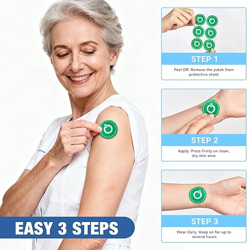 Miniatura 5 de Parches NAD+para mujeres y hombres, parches NMN para antienvejecimiento y apoyo energético - con resveratrol, CoQ10, ribósido de nicotinamida, PQQ -