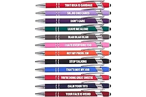 Funny Pens, 12 Pcs Sarcastic Ballpoint Pens