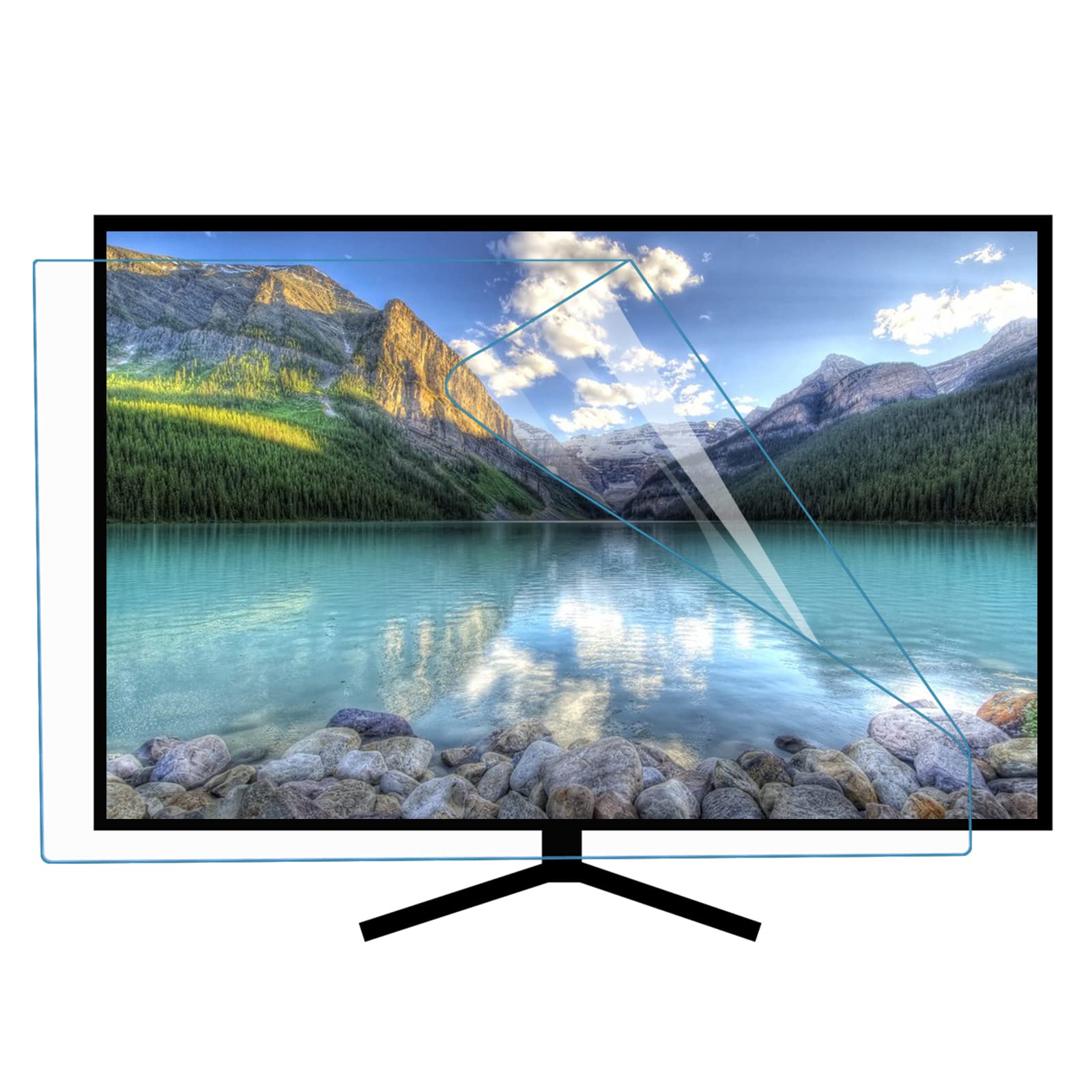 42-46 Inch Tv-schermbeschermer, Mat Anti-reflectie, Anti Blauw Licht, Hd Matte Anti-glare Film, Verlichten Computer Oogspanning Past Lcd, Led, 4k Oled, Qled,HD-42inch(917x516mm