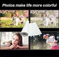 Vista 7 de INTBUYING Rollo de laminado adhesivo doble de película de laminado en frío brillante Rollo de película de PVC transparente sensible a la presión