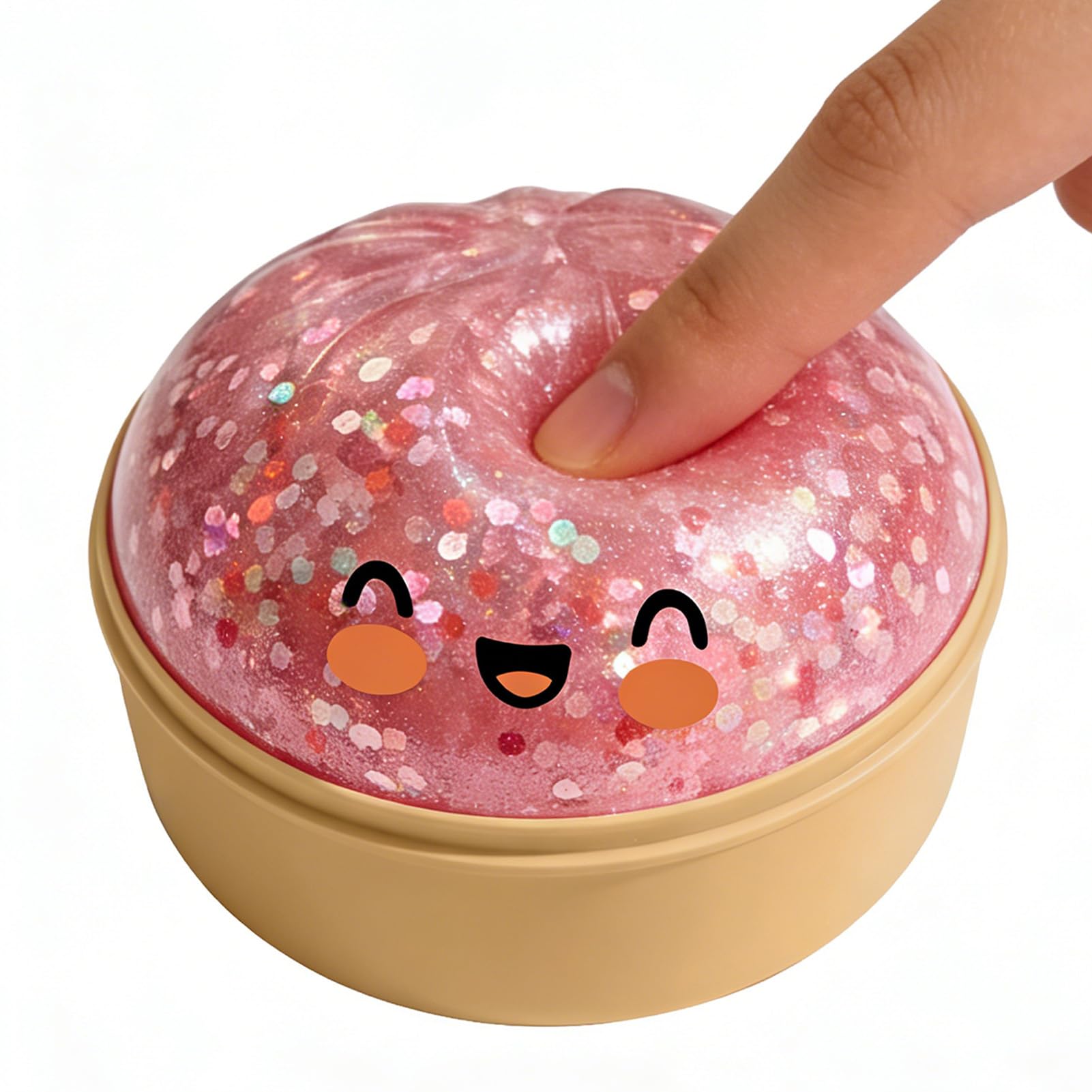 Squishy De Bola De Masa | Juguete Sensorial Colorido De Dumpling Fidget | Juguetes Sensoriales Blandos con Dumplings Glittering | Juguete Antiestrés Fisget Suave con Forma De Comida | Toque Realista