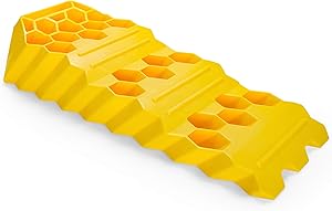 Camco Camper/RV Super Tri-Leveler - Features Heavy Duty Trailer Ramp Design w/3 RV Leveling Heights of 2”, 3.5”, and 5” & Built-in Carry Handle - 12,500 lb Load Capacity (21028)