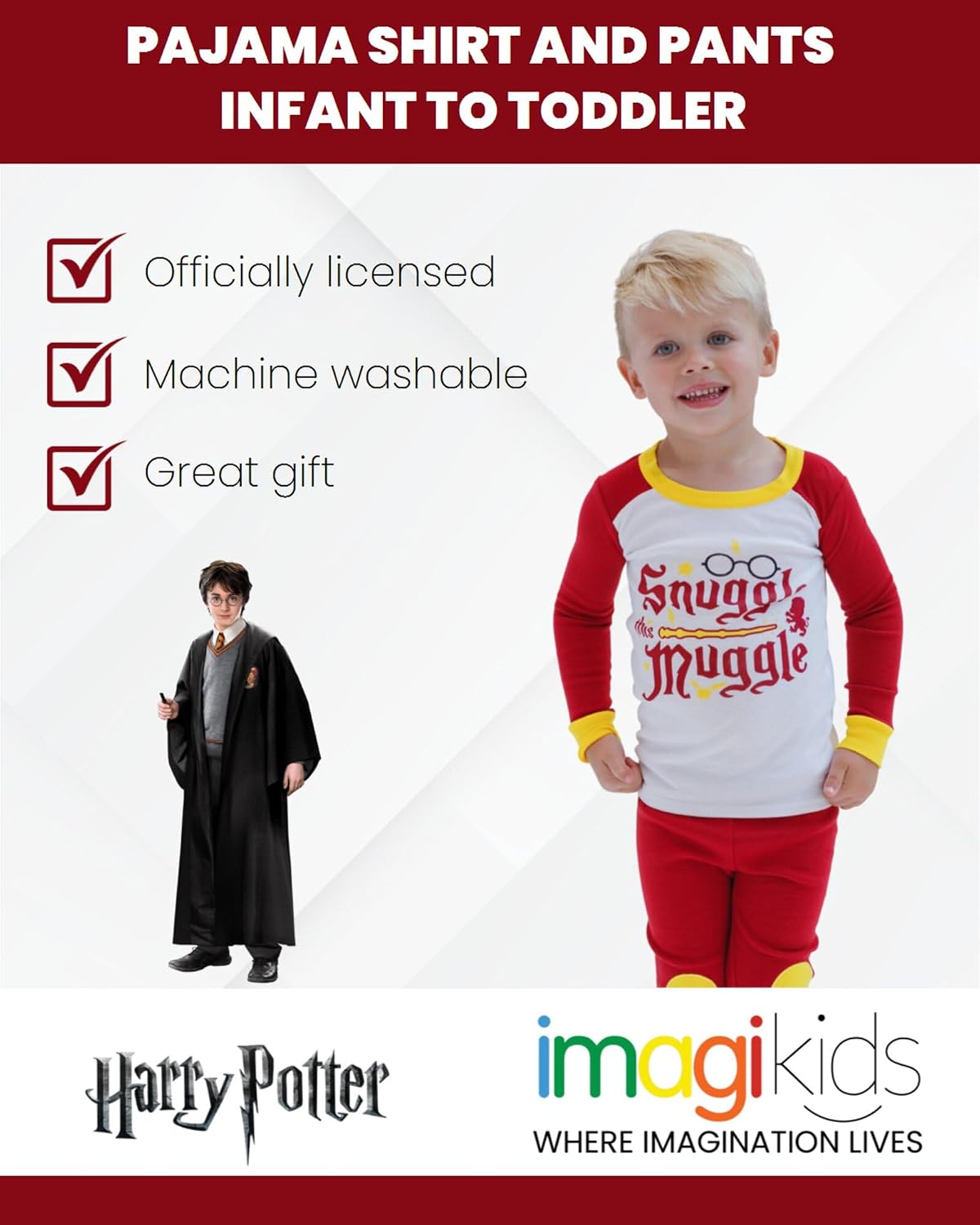 Harry Potter Pajama Shirt and Pants Set Infant to Toddler