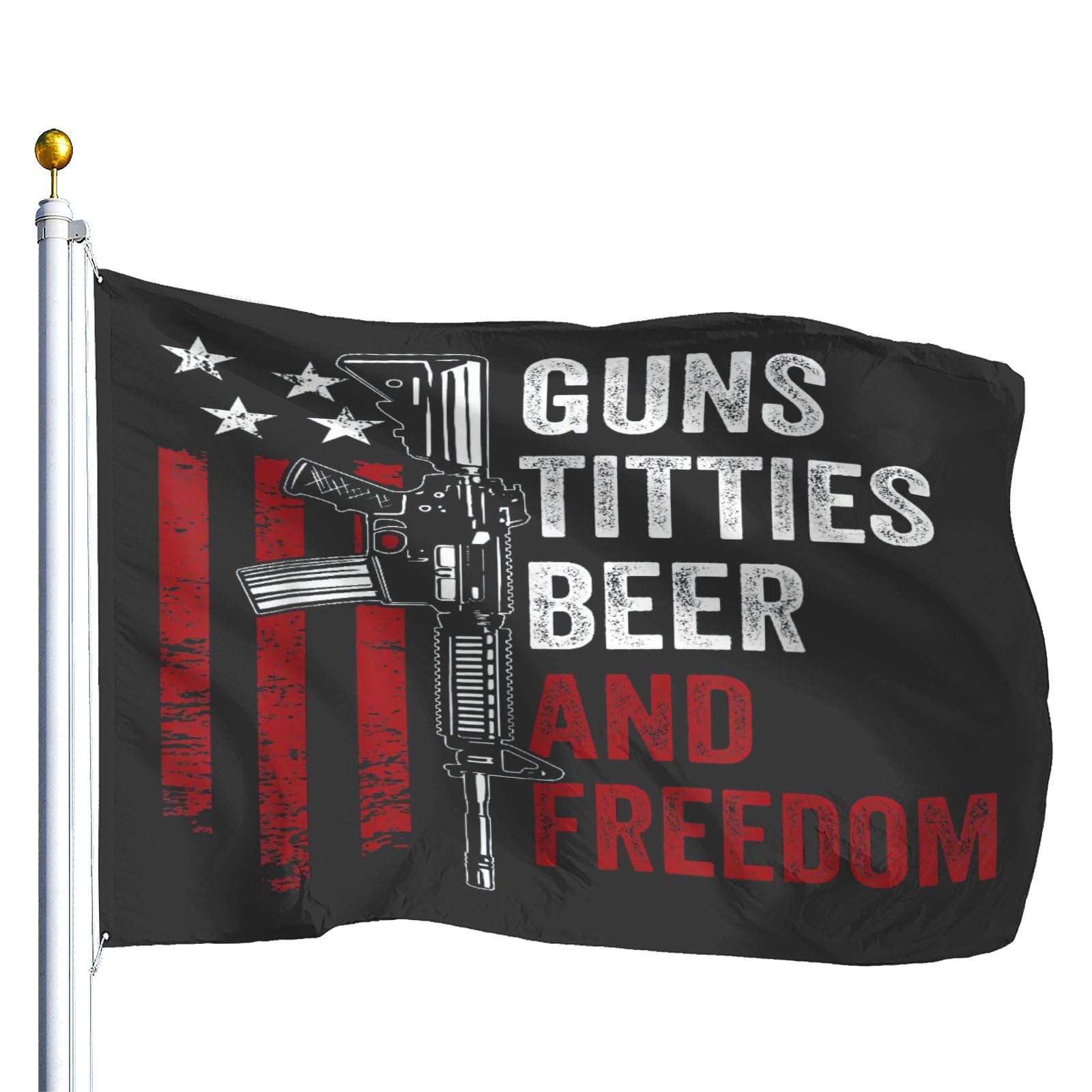 Amazon.com : Guns Titties Beer & Freedom Dad & Baseball & Outdoor