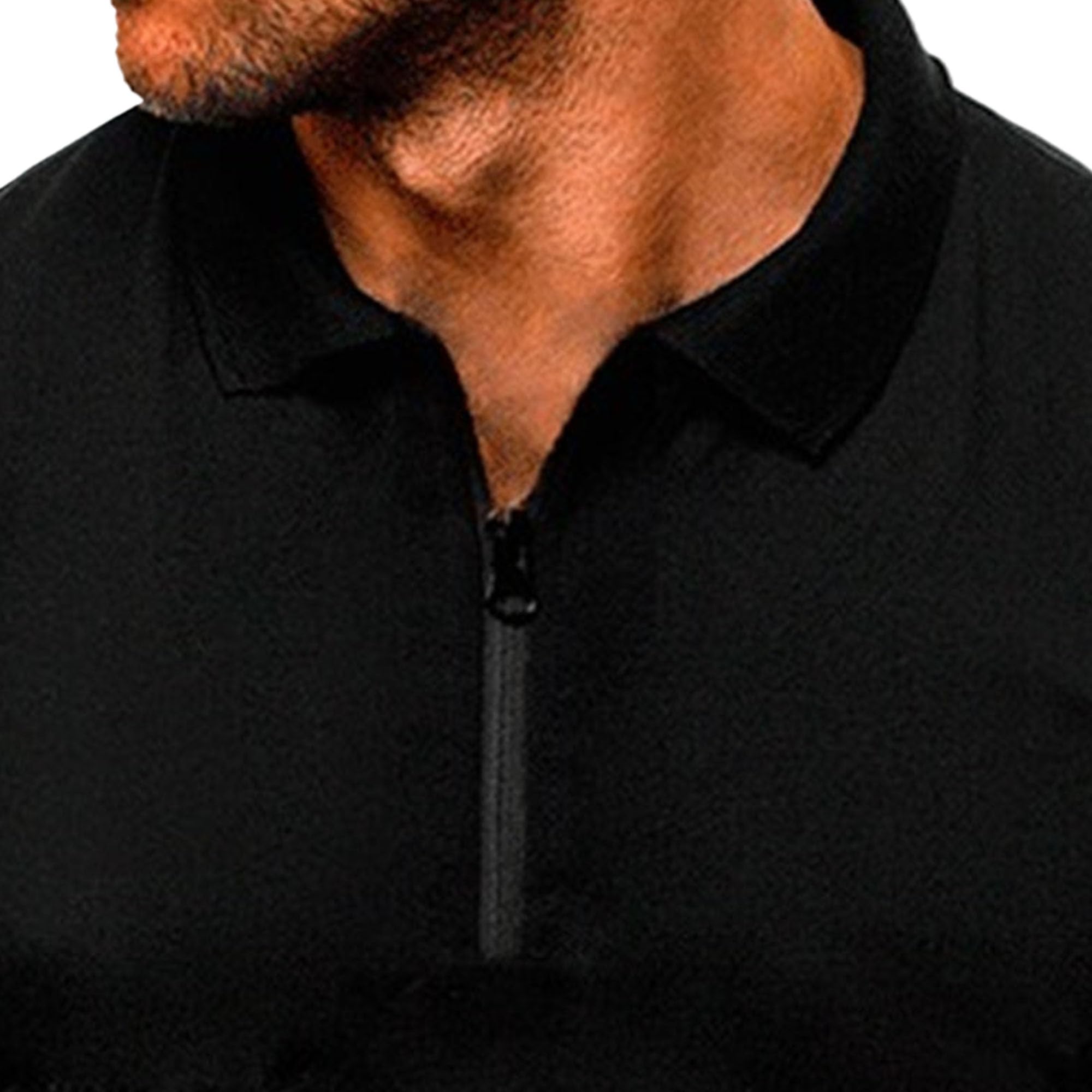 Maiyifu-GJ Men's Short Sleeve T-Shirts Casual Relaxed Fit Gradient Polo Shirts Neck Henley Tees (Light grey A1,6X-Large)