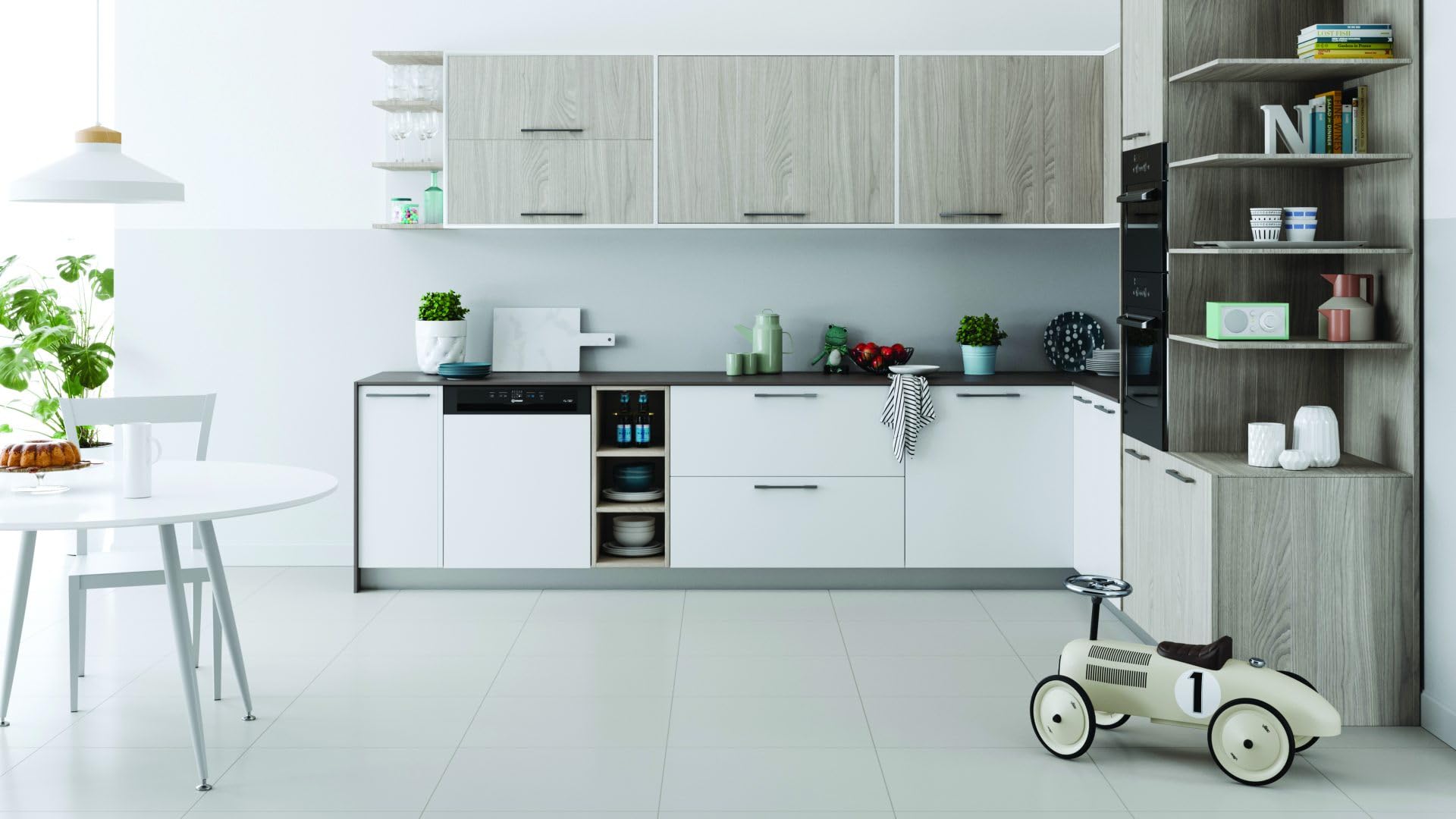 INDESIT I3B L634 B LAVASTOVIGLIE 2024 SEMI INCASSO NO PANNELLO SCOMPARSA PARZIALE 14 COPERTI CLASSE D NERO