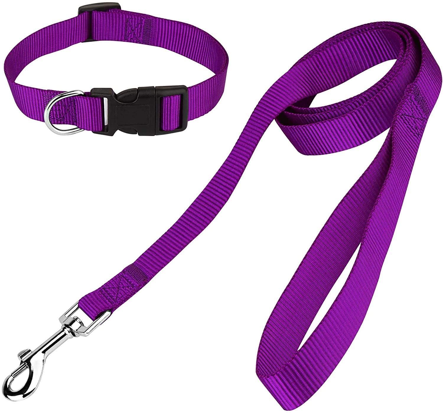 RvPaws Nylon & Puppy Dog Adjustable Collar and Leash Set 10 MM Small Purple (B09J29LS6N) Amazon Price History, Amazon Price Tracker