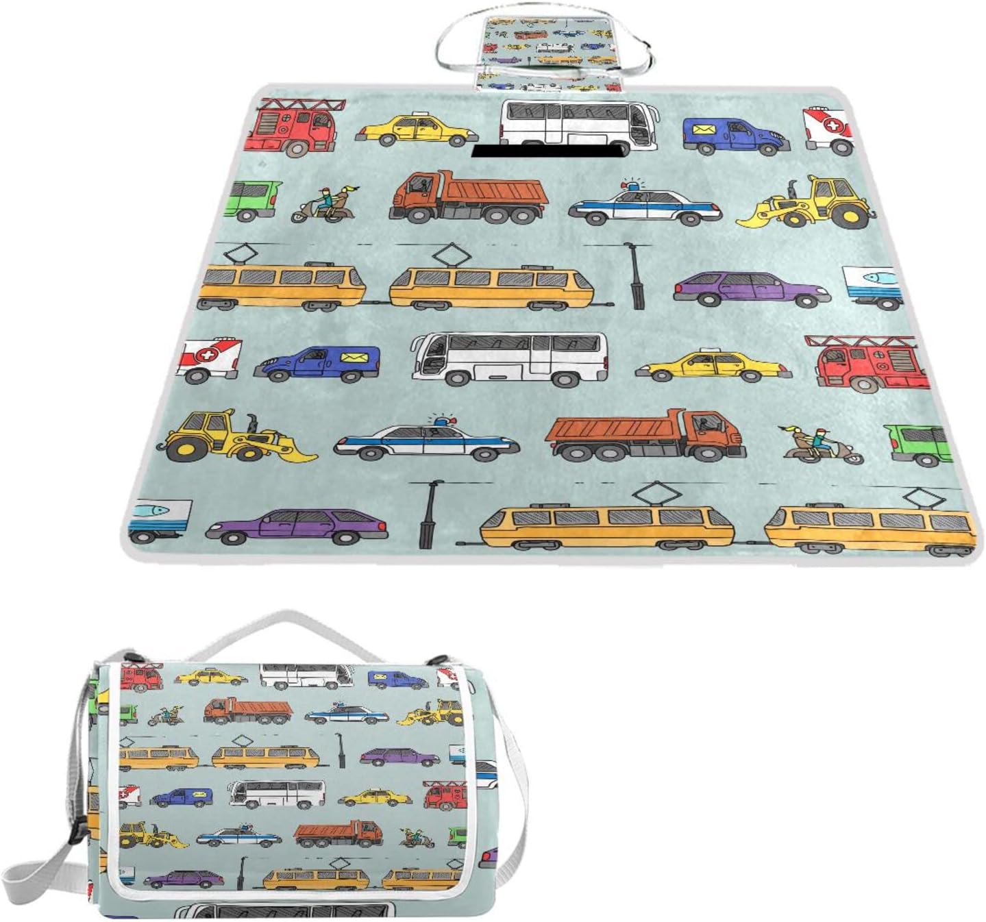 レジャーシート レジャーマット 厚手 アルミ 折り畳み 防水 コンパクト 大判 トラック トラクター 可愛い 車 花見 キャンプ 軽