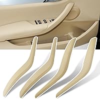 Vista 7 de Jaronx Para BMW X1 Reemplazo de la cubierta de la manija de puerta, lado izquierdo+lado derecho interior puerta interior agarradera cubierta Beige