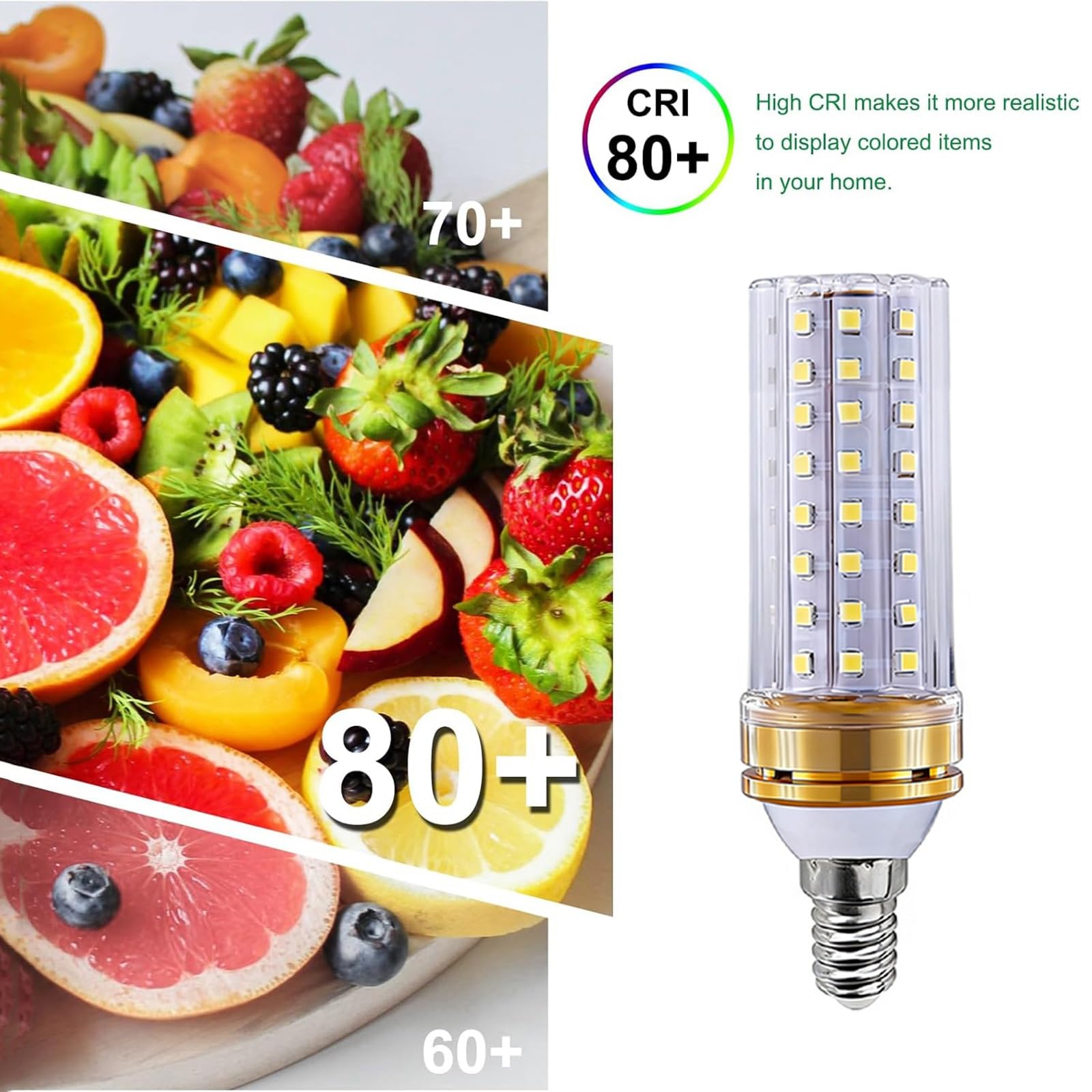 Lampadine LED E14 16W Equivalente A 160W Non Dimmerabile Senza Sfarfallio Basso Consumo Energetico (CRI > 80) 1600LM Per Soggiorno Camera Da Letto Cucina(Warm White 3000K,9 Pack)