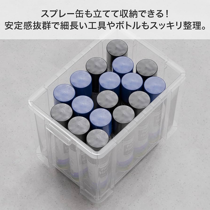 Amazon.co.jp: 天馬 収納ボックス コンテナ クリア フタなし