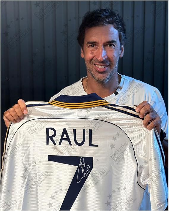 Raul Signed Real Madrid 1999-2000 Home Football Shirt