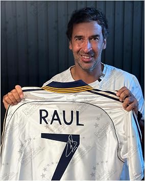 Raul Signed Real Madrid 1999-2000 Home Football Shirt