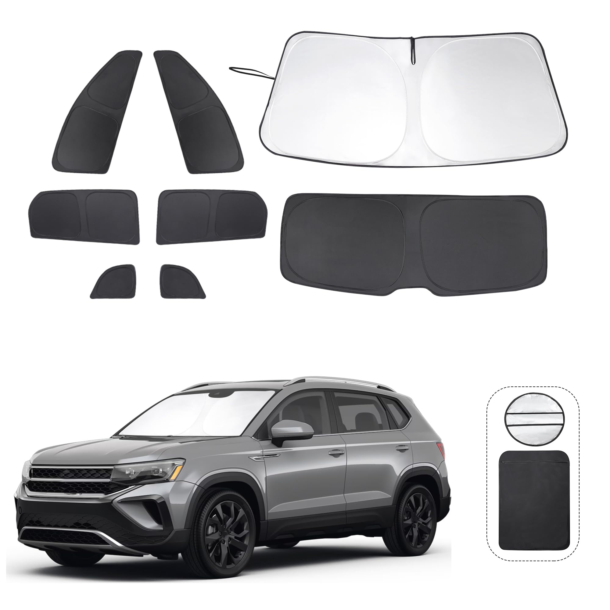 Amazon.com: 8PCS Windshield Sun Shade Custom Fit for 2022-2024