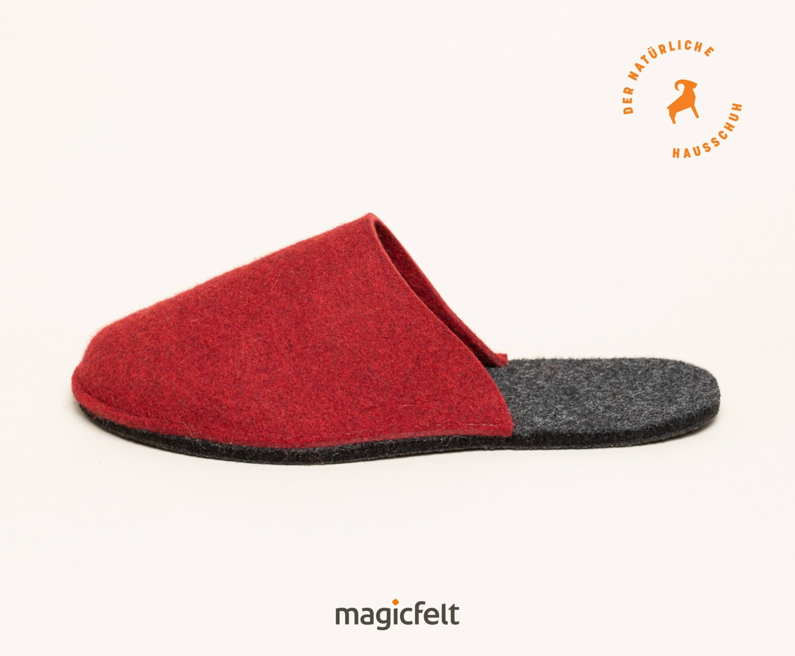 Magicfelt Filz-Pantoffel Magic Travel aus 100% recycelter Schurwolle für Damen & Herren - perfekt für Reisen & Zuhause