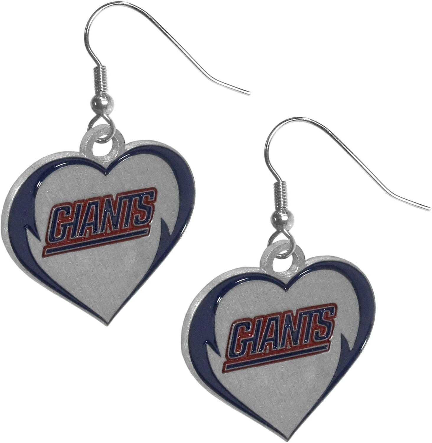 Siskiyou Sports NFL unisex-adult Heart Dangle Earrings - Image 2