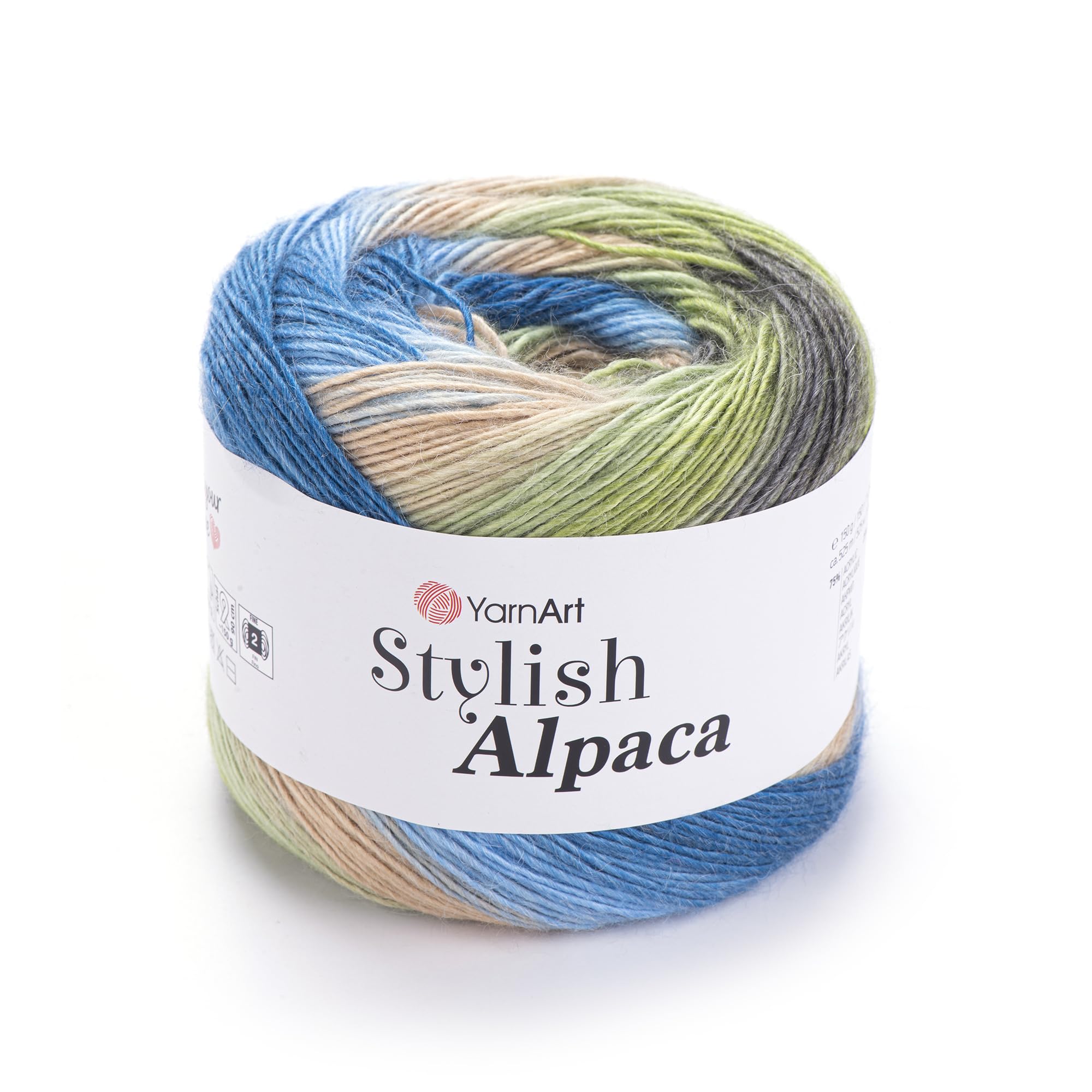 YarnArt El Örgü İpi STYLISH ALPACA, 7712, 3x150 gr