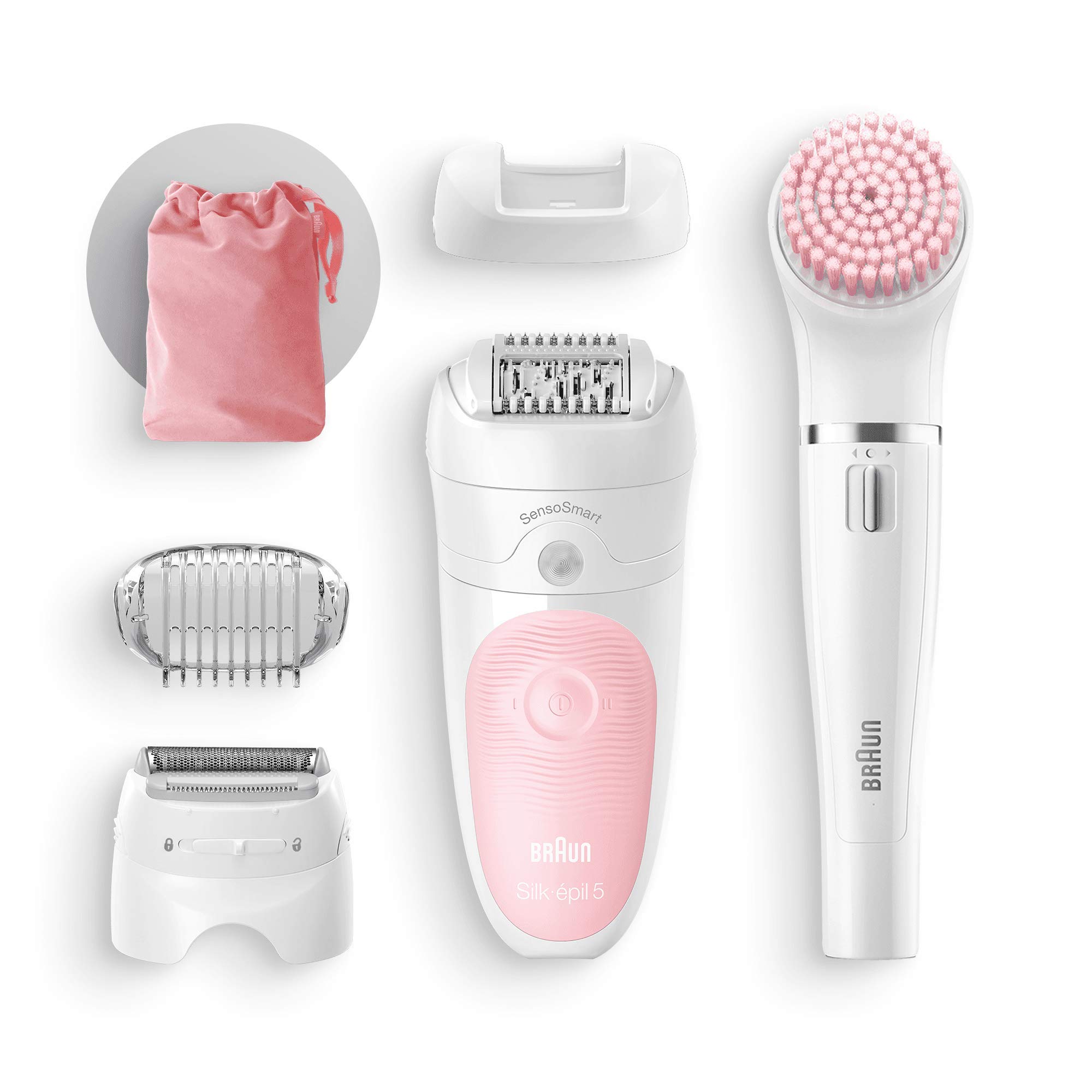Braun Silk-épil Beauty Set 5 Starter Wet&Dry 5-885 - Depiladora Mujer 4 en 1 Inalámbrica