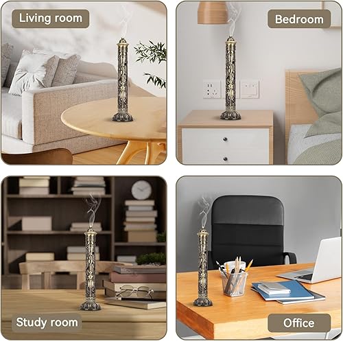 Miniatura 4 de Quemador de incienso, soporte de incienso de latón, soporte de incienso de dragón, fénix, para manualidades, quemador de incienso para adornos,