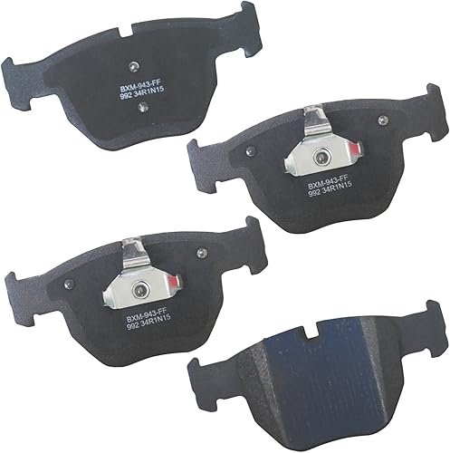 Vista 104 de Bendix Premium SBM8 - Pastillas de freno semimetálicas Premium para modelos seleccionados Buick Special, Camaro, Corvette, Phaeton, Olds F85, Vista