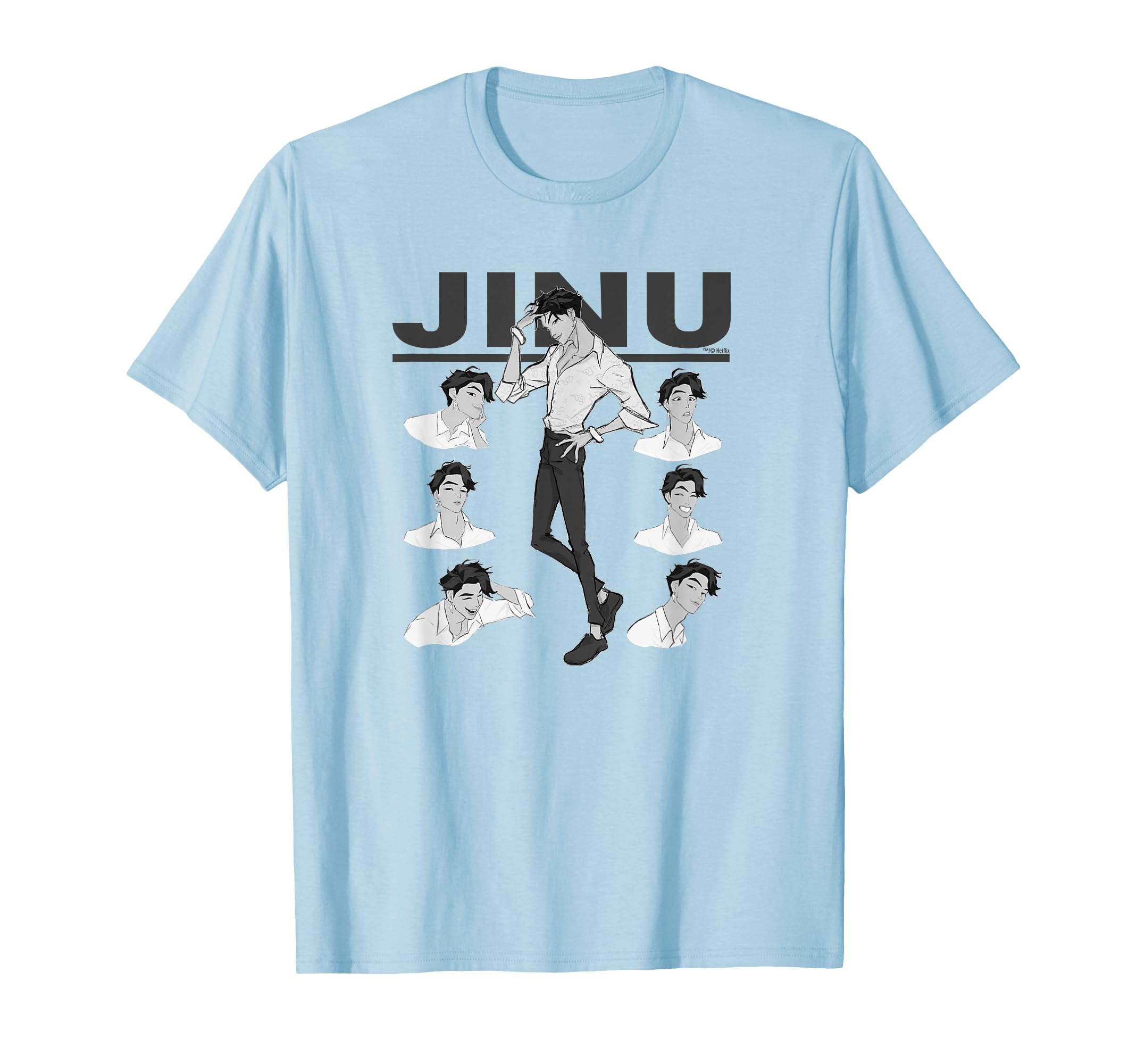 Kpop Demon Hunters Jinu Expressions T-Shirt