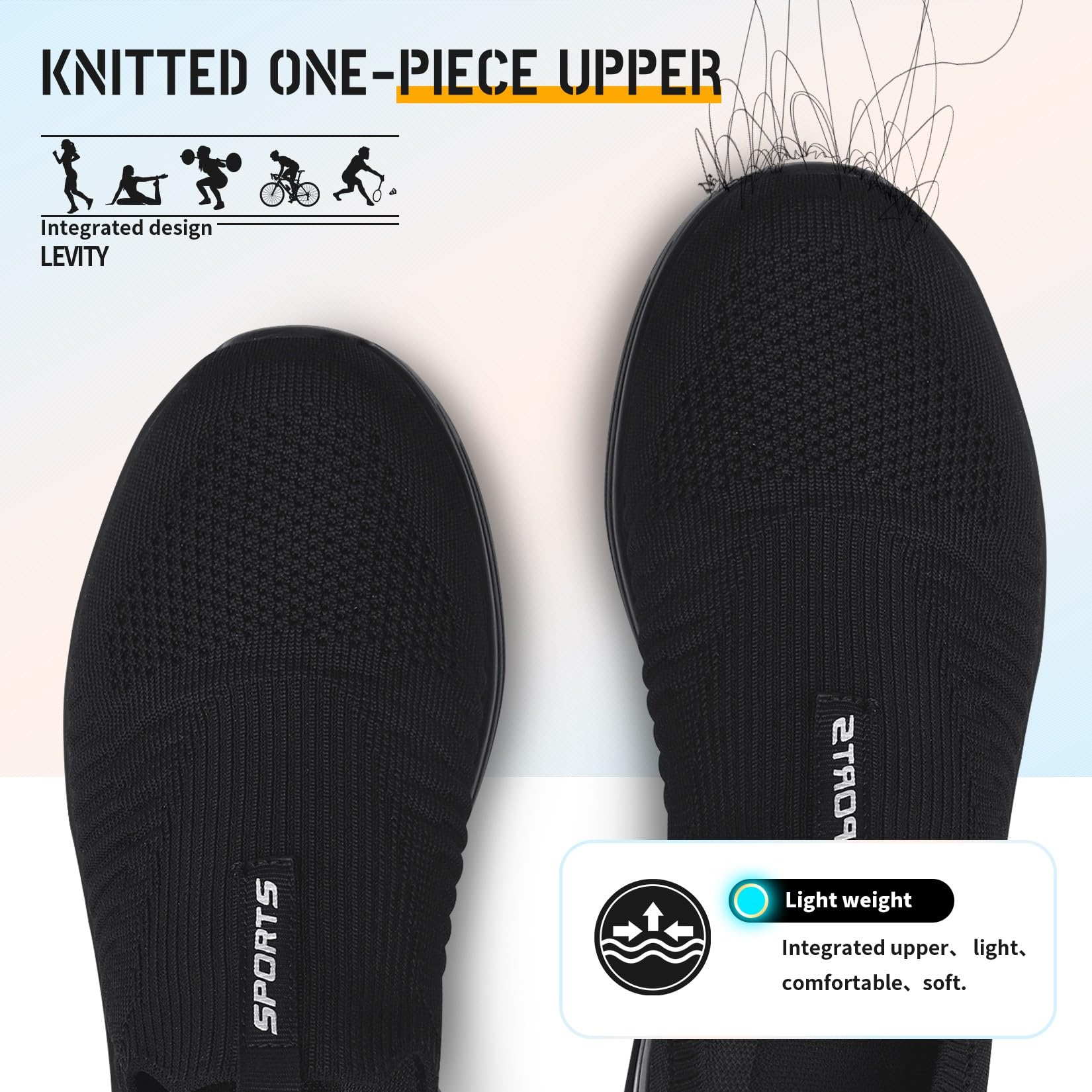 Littleplum Zapatillas deportivas para mujer, ligeras, cómodas, transpirables, de malla