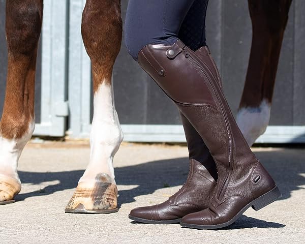 QHP Tamar - Stivali da equitazione da donna, in pelle, modello normale - 3