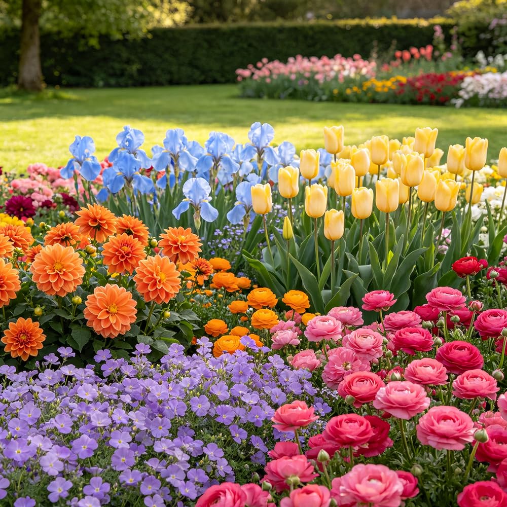 25zwiebeln blumenzwiebel/Mehrfarbig - wildblumen Schnelles Wachstum