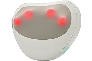 Homedics Neck Massager: Portable Cordless Shiatsu Massage Pillow for Neck, Back and Shoulder Pain