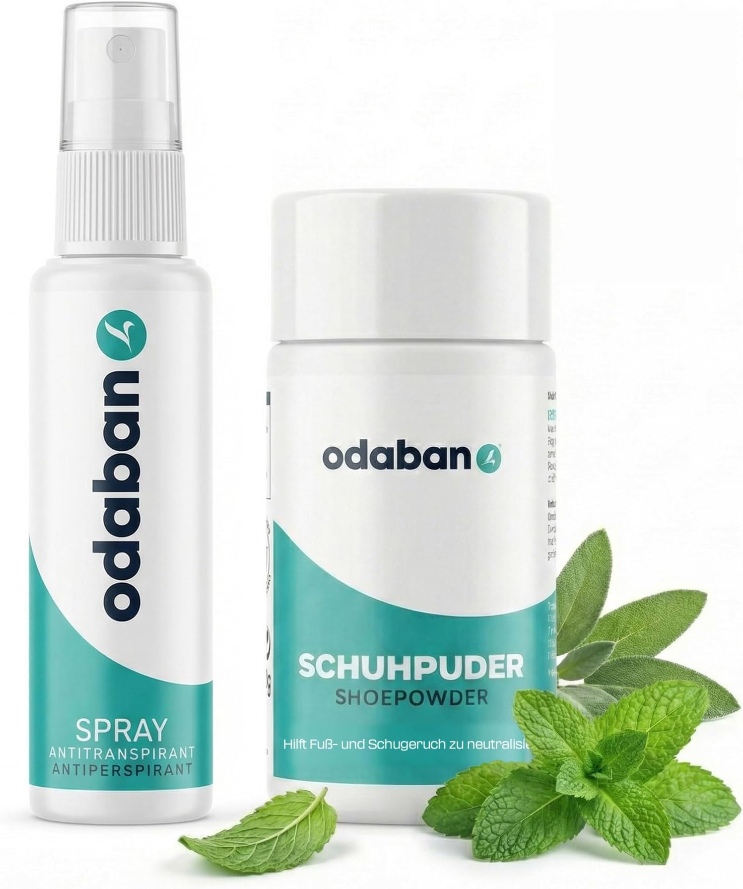 ODABAN Antiperspirant Deodorant Spray 30 ml + Foot and Shoe Powder 50 g