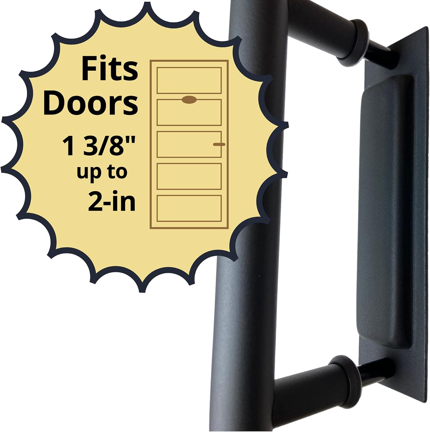 Sliding Barn Door Pull and Recessed Handle