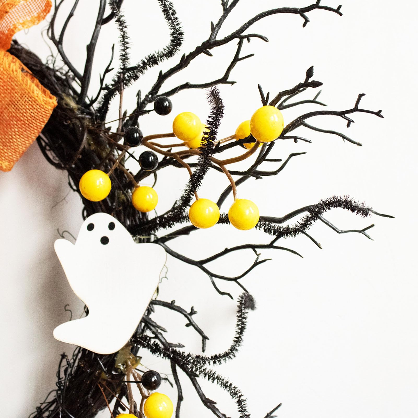 Guirnalda para Puerta Principal Halloween con Lazo Decorativo