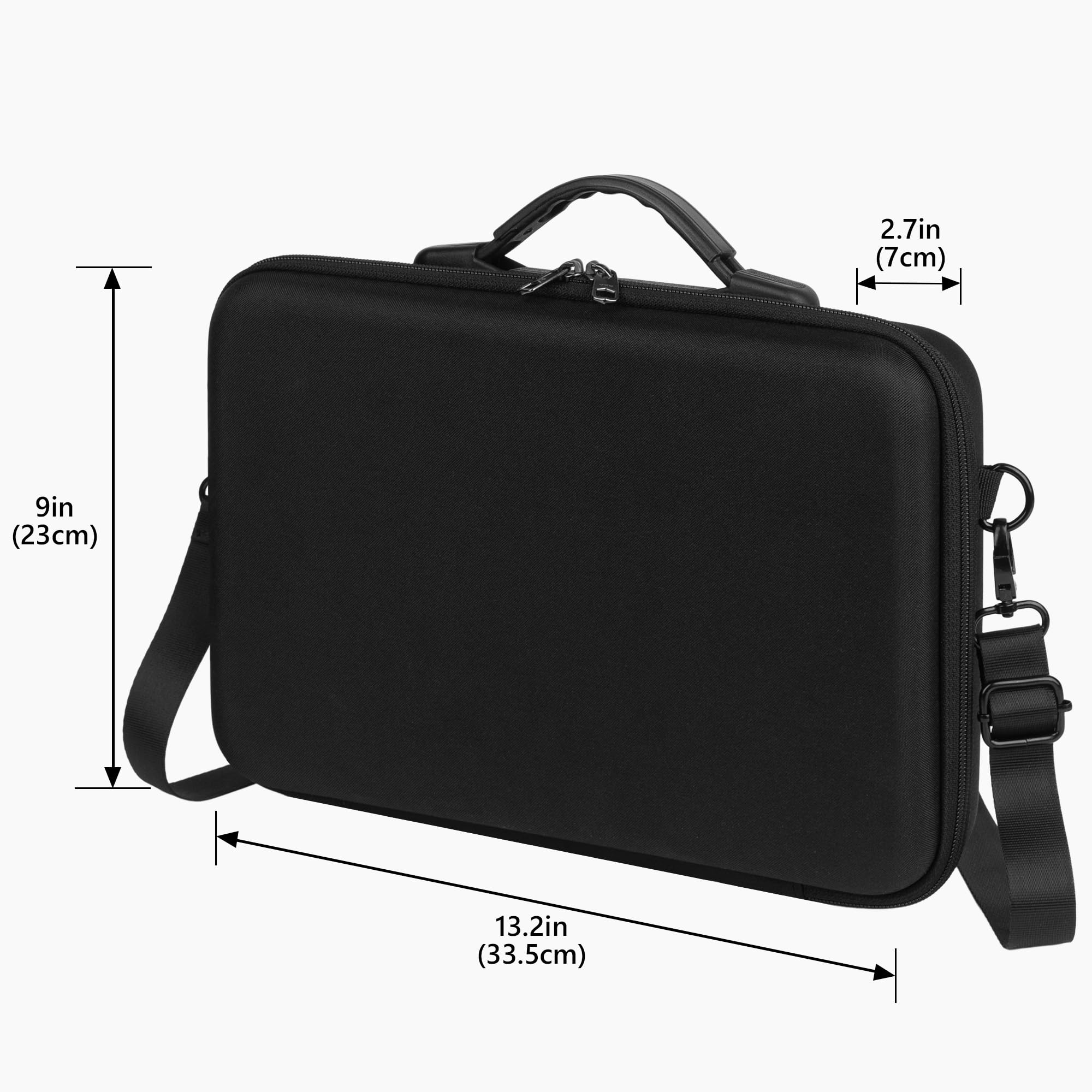 Geekria Hard Shell Travel Case Compatible with Akai Professional MPC Sample Portable Groovebox, Audio Sampler Carrying Bag (Black) - 5