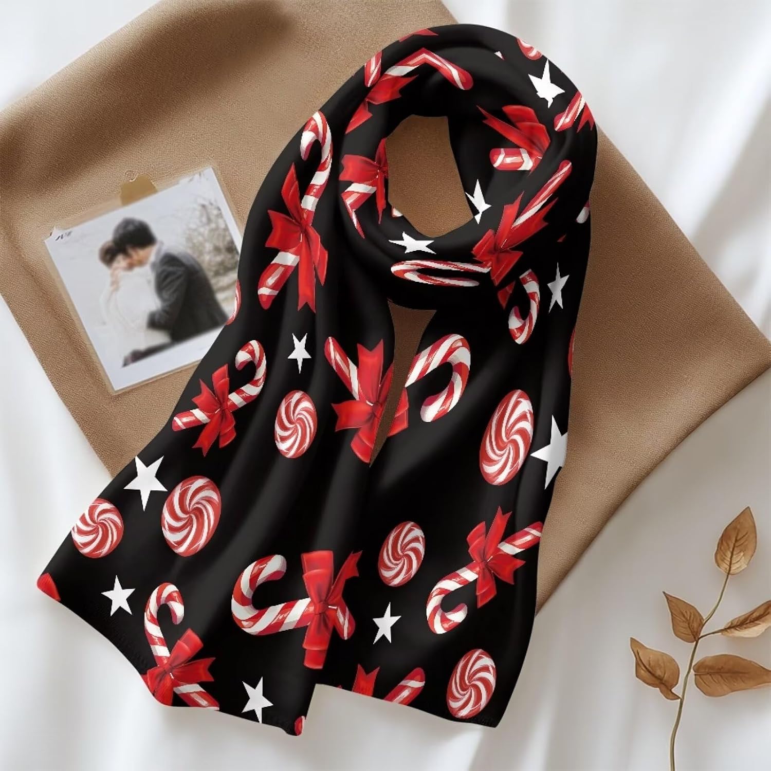 Womens Fall Winter Scarf Cashmere Feel Shawls and Wraps Warm Long Blanket Large Scarves Gifts for Mom Wife Daughter image 2