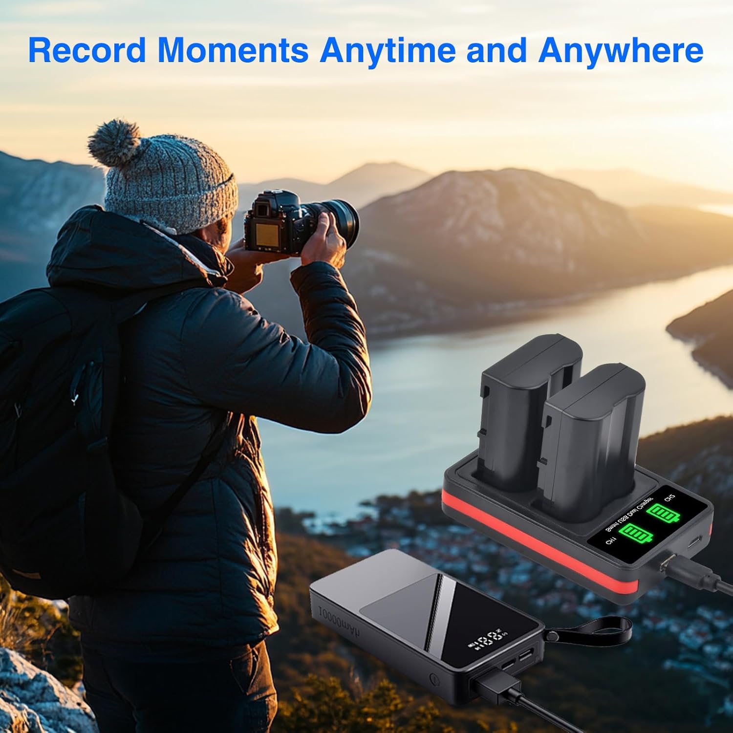 Pickle Power EN-EL15C EN-EL15 Battery 2 Pack and LED Dual Slot Charger for Nikon Z6 Z7 Z8 D500 D750 D850 D7500 D7000 D7100 D7200 D600 D610 D780 D800 D800e D810 D810a - Image 7