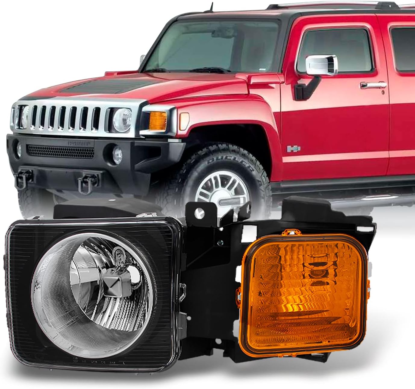 Amber Front Fender Side Marker Lights (2-Pack) For 2005-2010 Hummer H3 & 2009-2010 H3T | Direct Replacement 9 thumbnail image
