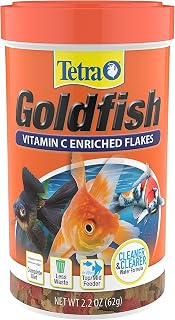 Tetra Goldfish Flakes 2.2 oz - Vitamin C Enriched, ProCare Immune Support for Vibrant Colors & Healthy Goldfish