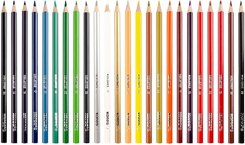 Miniatura 2 de Kores Kolores - Lápices de colores, triangulares (caja de 24 colores surtidos)