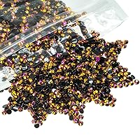 Vista 68 de 8000 diamantes de imitación transparentes de resina AB de 0.118 pulgadas para manualidades de diamantes de imitación de gelatina AB de parte trasera