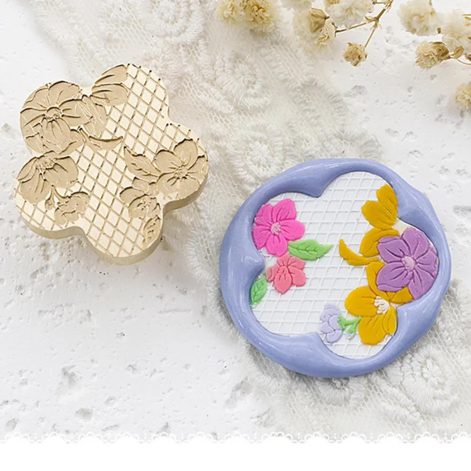 Tampons de cire en fleur scrapbooking enveloppe mariage style 18