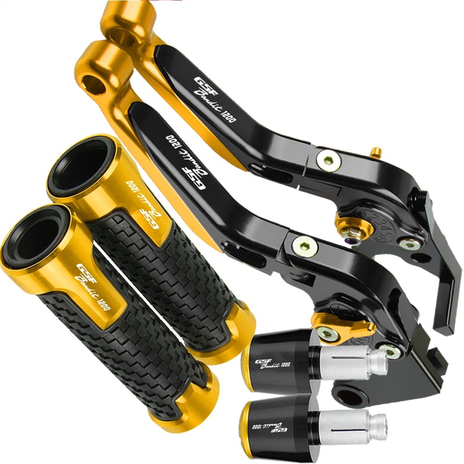 Palancas De Embrague De Freno CNC Para Motocicleta GSF 1200 BANDIT, Empuñaduras De Manillar Para SUZUKI GSF1200 BANDIT 1996 1999 1998 1997 2000 (Color : 4)