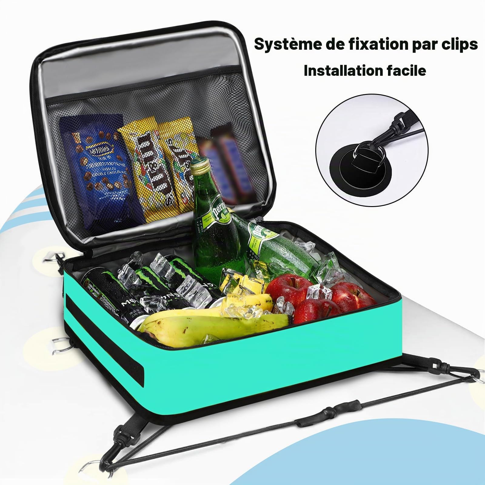 Sac Isotherme pour Paddleboard - Sac Isotherme étanche pour 10 canettes - Sac pour Accessoires de Paddle et Kayak