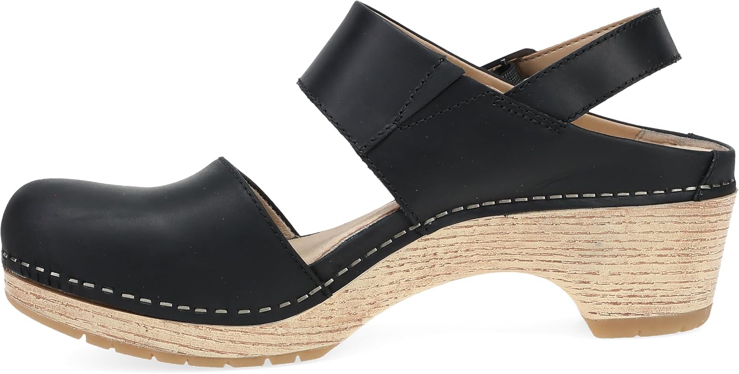Dansko Lucia Closed-Toe Sandals for Women - Linings from Recycled Materials and Leather for Breathability- Lightweight Rubber Outsole for Long-Lasting Wear - Image 7